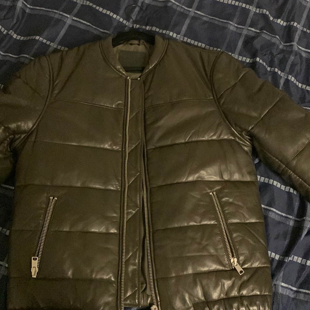 Allsaints Leather bomber jacket
